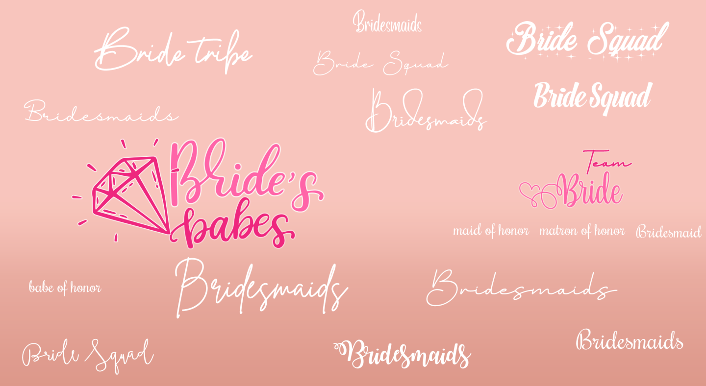 Bridesmaid gift champagne wine glasses flutes