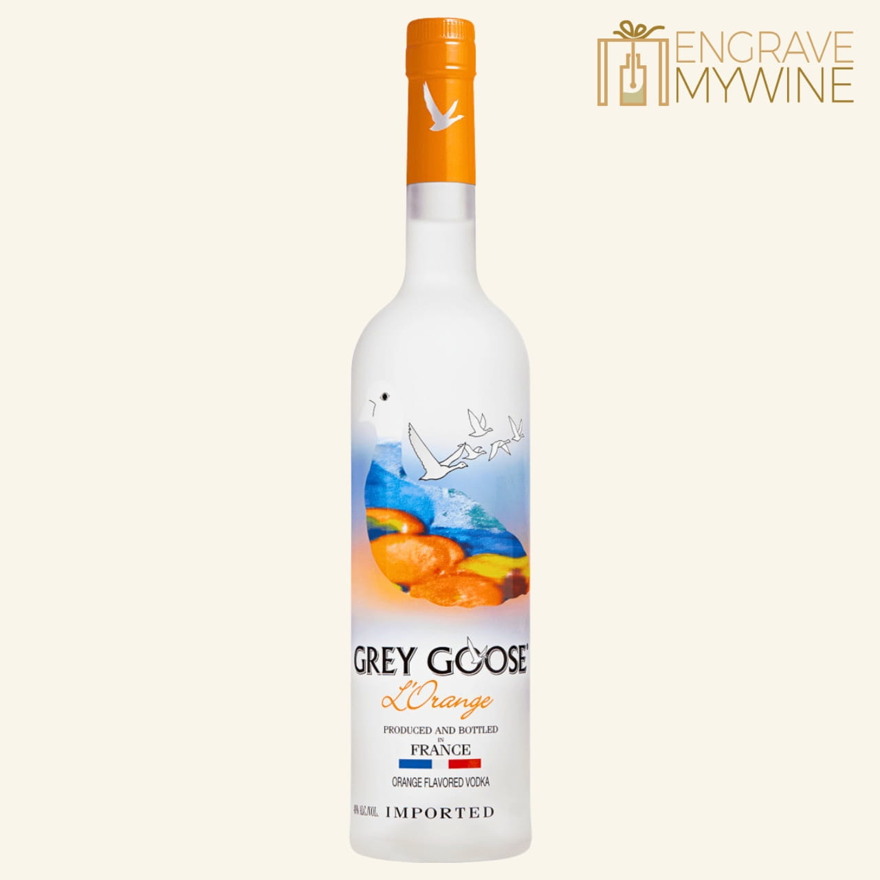 custom grey goose orange vodka 1L