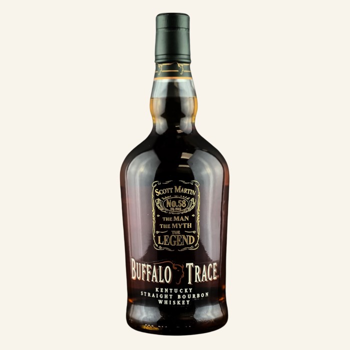 thumbnail image 2 of Dwunk Creation Custom Engraved Buffalo Trace Whiskey Glass – 10 Oz Twisted Rocks 2 of 4