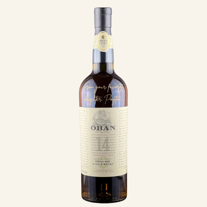 Oban 14 Yr Old Scotch - Engrave My Wine
